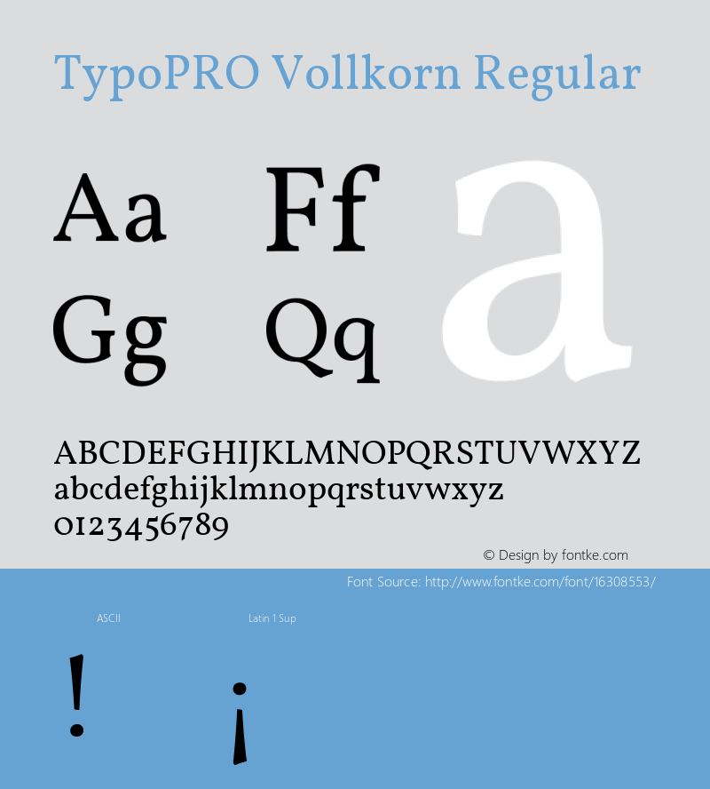 TypoPRO Vollkorn Regular Version 3.005;PS 003.005;hotconv 1.0.70;makeotf.lib2.5.58329图片样张