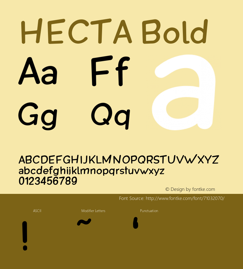 HECTA-Bold Version 1.000图片样张