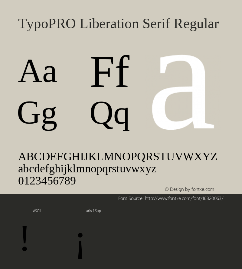 TypoPRO Liberation Serif Regular Version 2.00.1图片样张