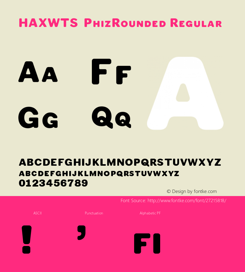 HAXWTS+PhizRounded Version 1.0图片样张