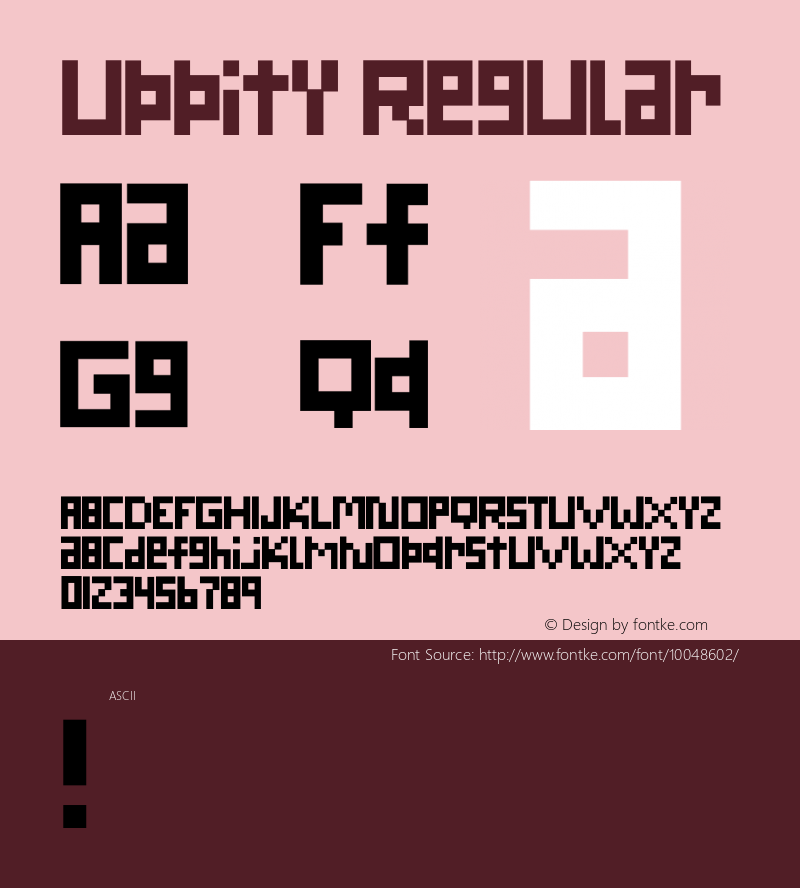 Uppity Regular 1.2327图片样张