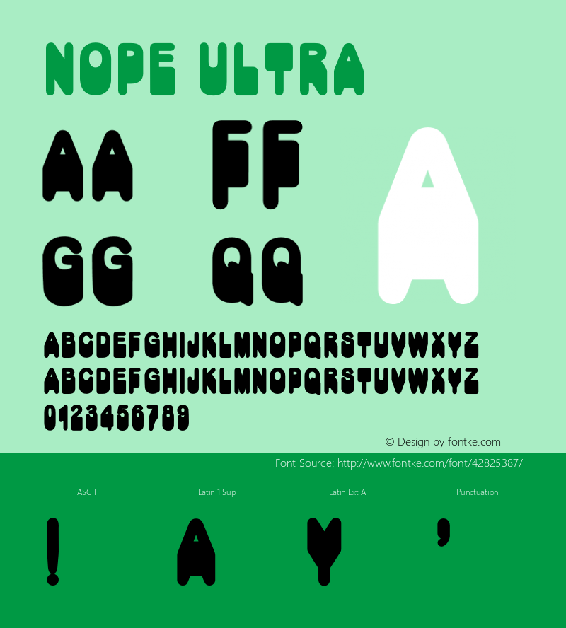 Nope Ultra Version 1.002;Fontself Maker 3.3.0图片样张