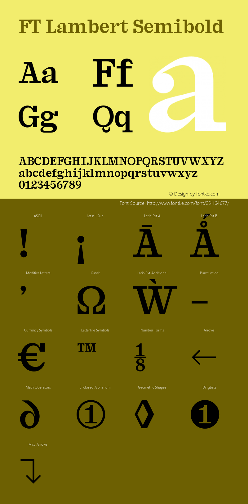 FT Lambert Semibold Version 1.000;Glyphs 3.1.2 (3151)图片样张