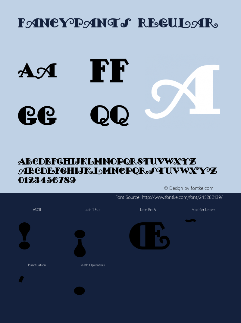 FancyPants Converted from e:\nickfo~1\FAP_____.TF1 by ALLTYPE图片样张