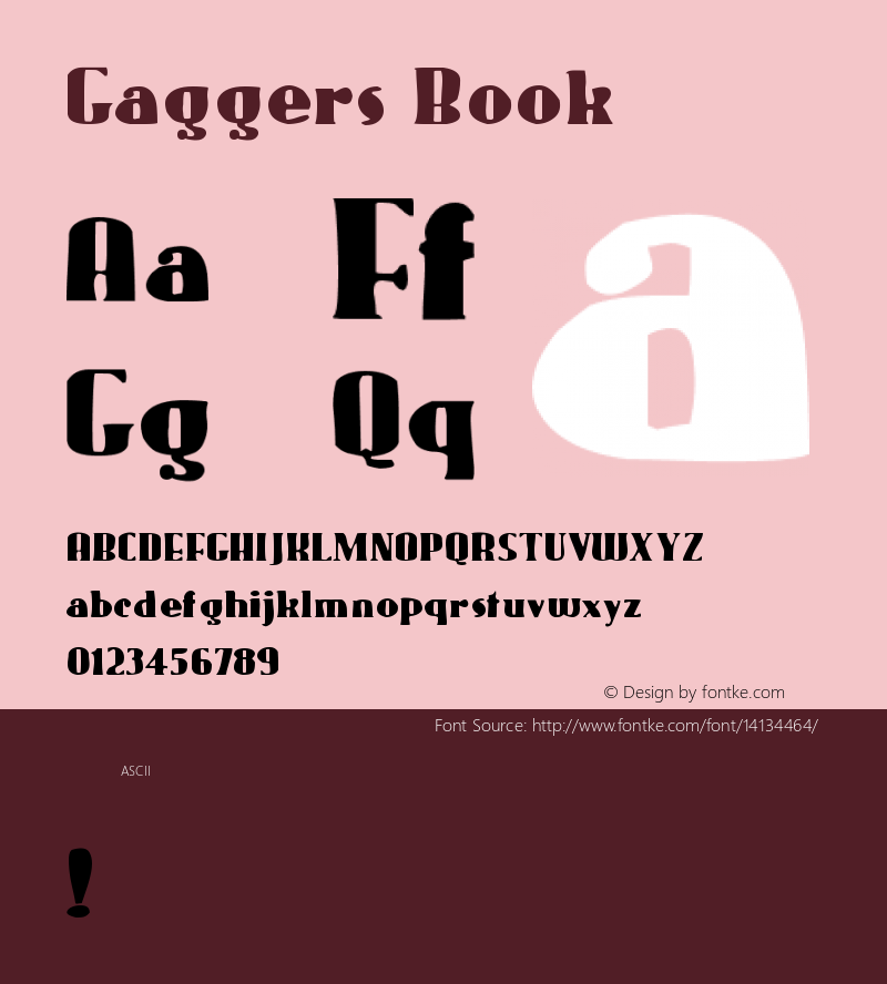 Gaggers Book Version Macromedia Fontograp图片样张