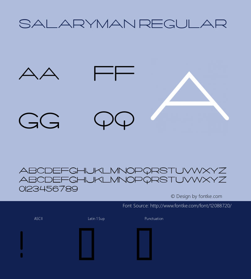 Salaryman Regular Macromedia Fontographer 4.1.5 9/25/05图片样张