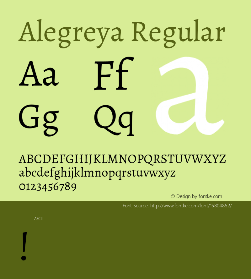 Alegreya Regular Version 1.003; ttfautohint (v1.4.1)图片样张