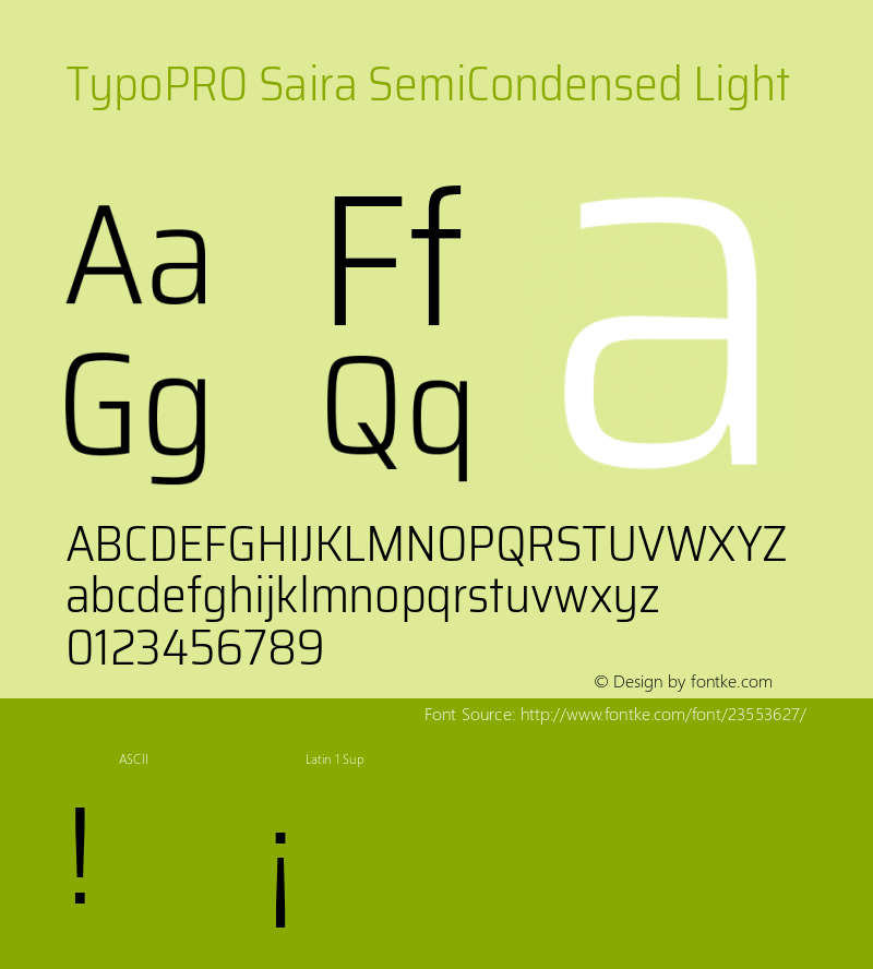 TypoPRO Saira SemiCondensed Light Version 0.072图片样张