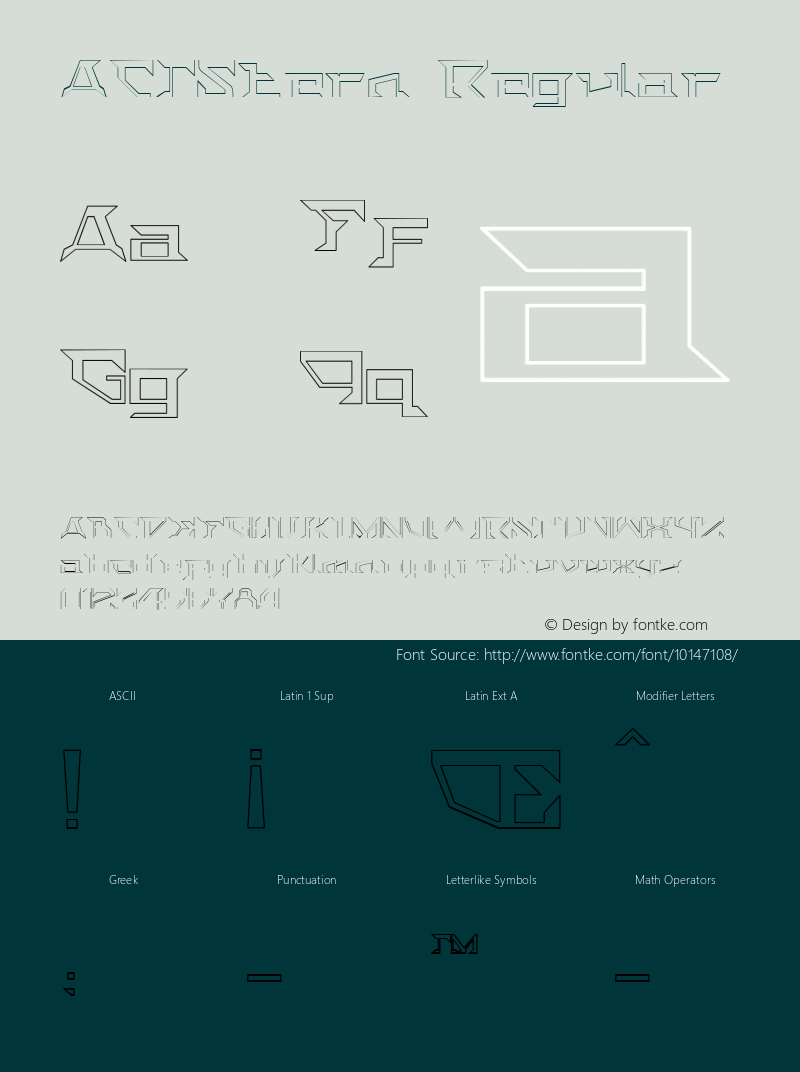 ACTStern Regular Version 001.000图片样张