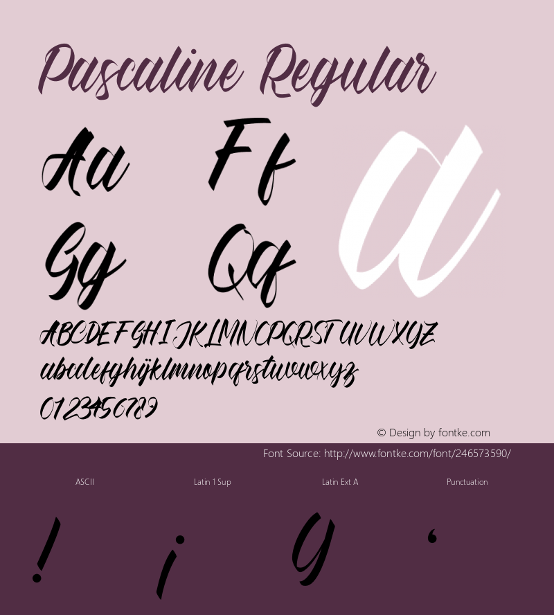 Pascaline Version 1.001;Fontself Maker 3.5.7图片样张