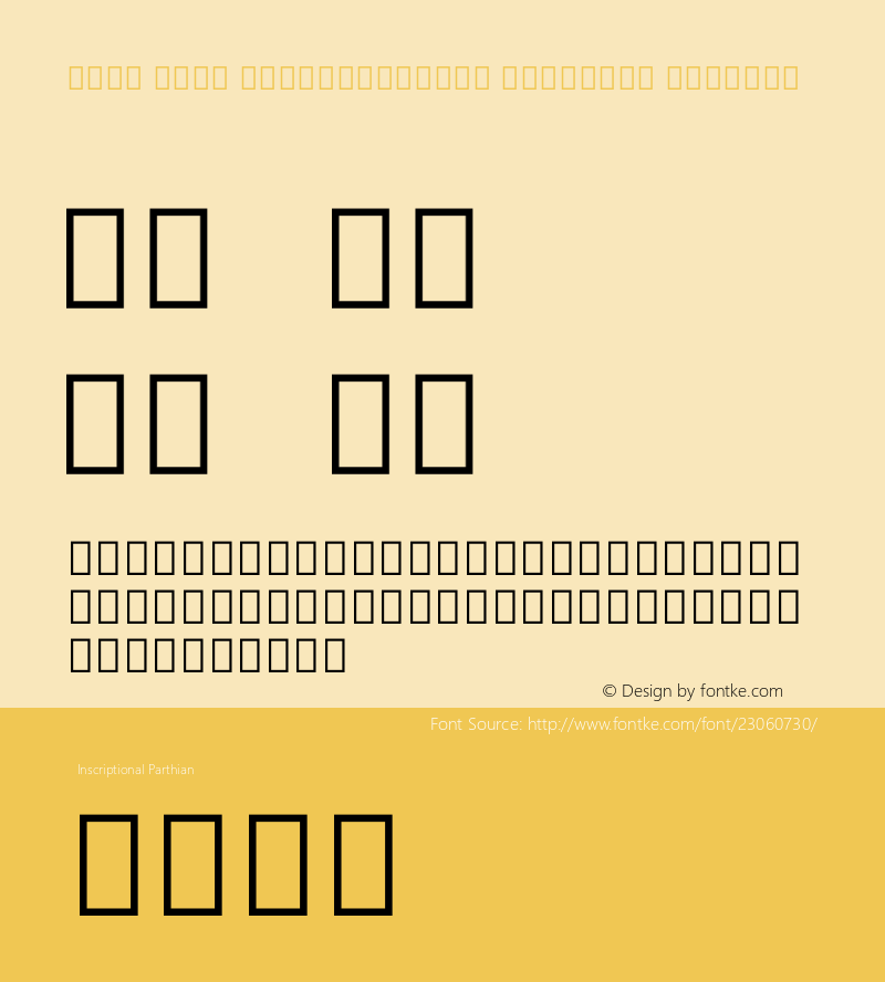 Noto Sans Inscriptional Parthian Version 1.900图片样张