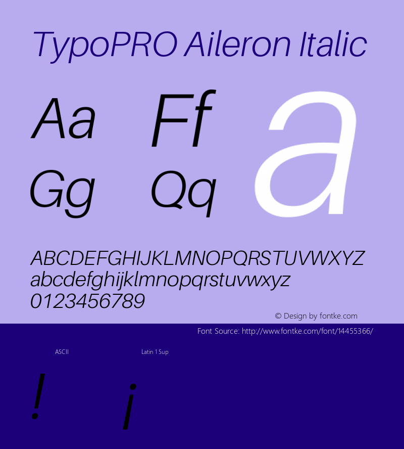 TypoPRO Aileron Italic Version 1.000;PS 001.000;hotconv 1.0.70;makeotf.lib2.5.58329图片样张