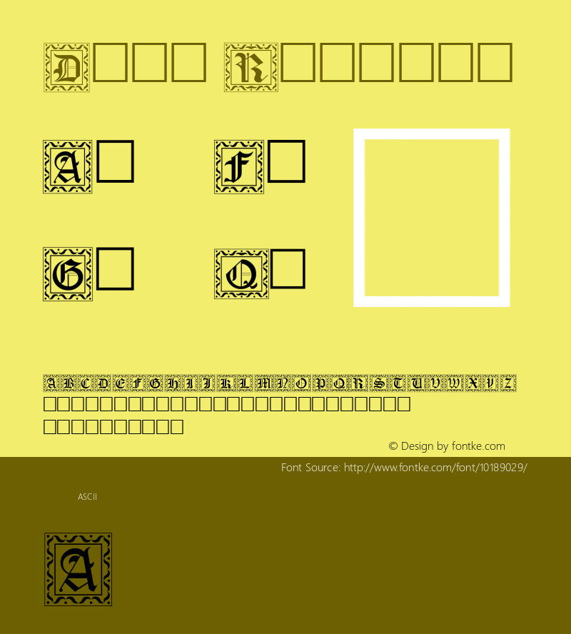 Drop Regular Altsys Fontographer 3.5  11/6/92图片样张