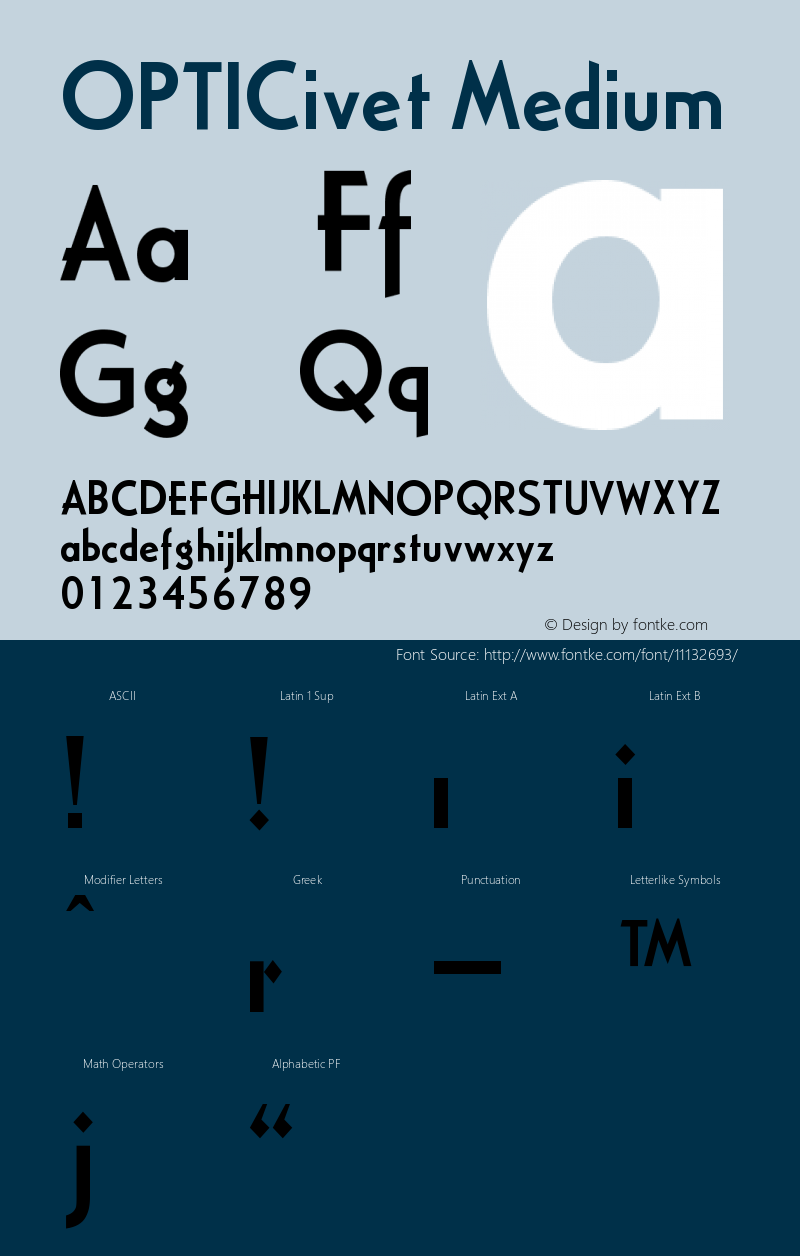 OPTICivet Medium Version 001.000图片样张