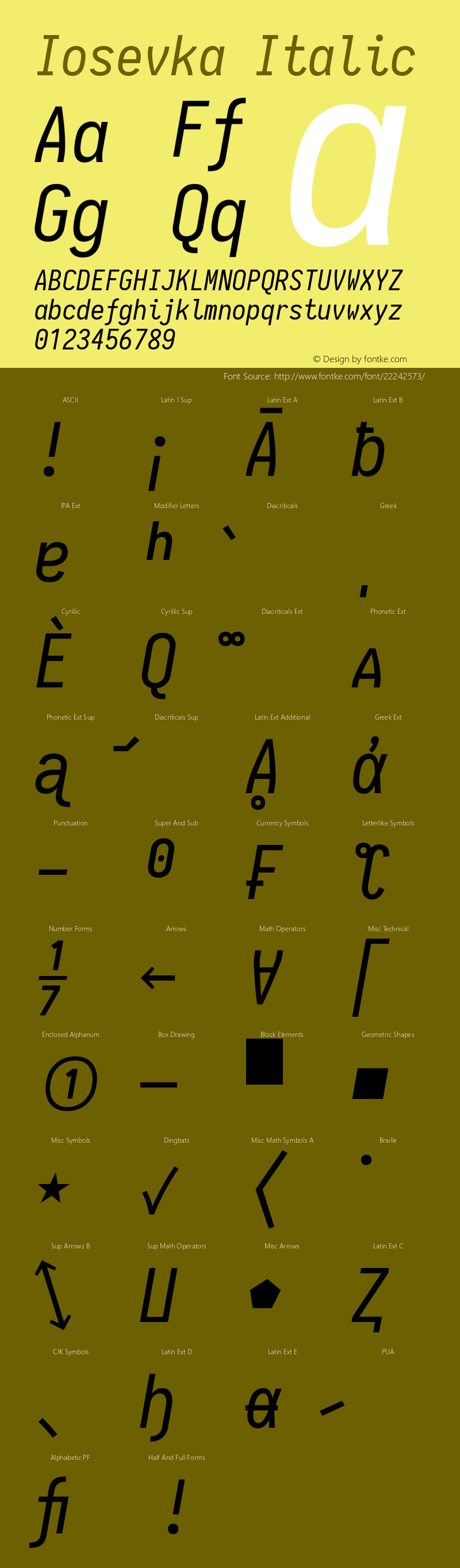 Iosevka Italic 1.13.1; ttfautohint (v1.6)图片样张