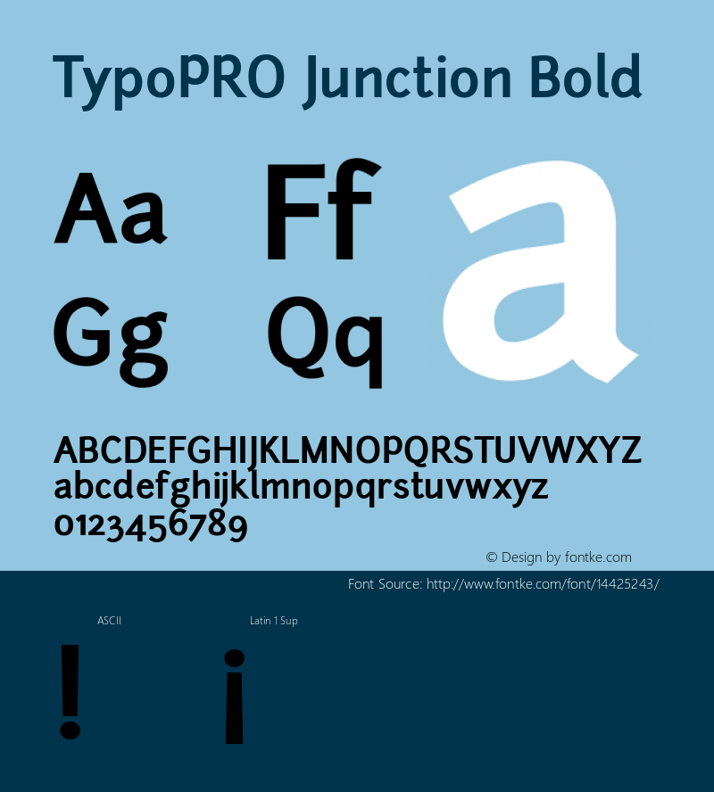 TypoPRO Junction Bold Version 001.001图片样张