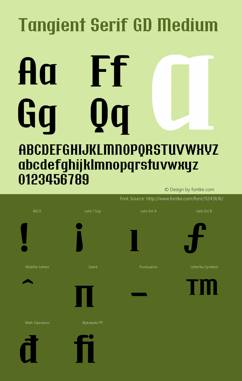 Tangient Serif GD Medium Version 001.000图片样张