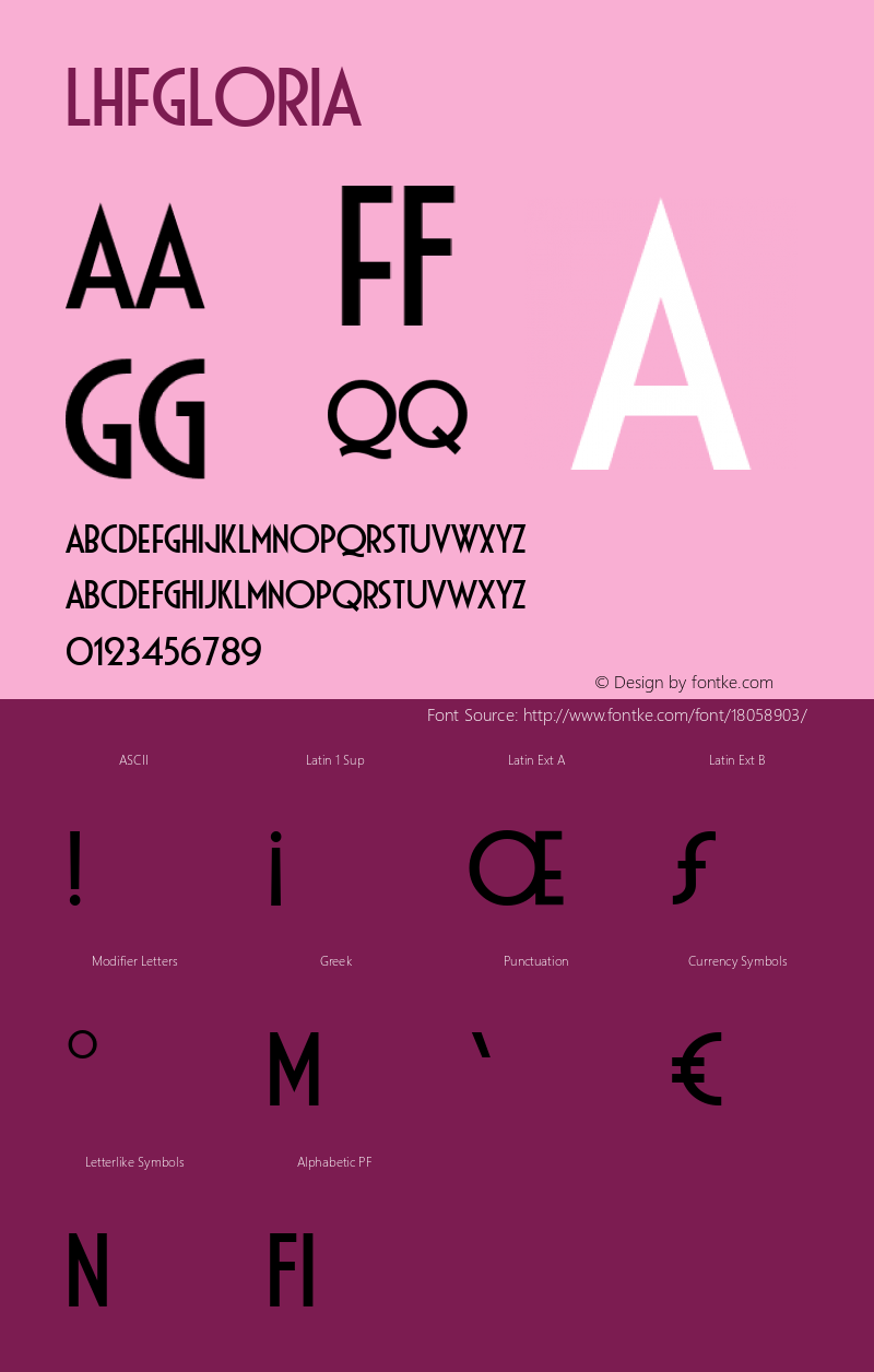 LHFGloria ☞ (1.1) #License#;com.myfonts.easy.letterheadfonts.lhf-gloria.regular.wfkit2.version.3VST图片样张