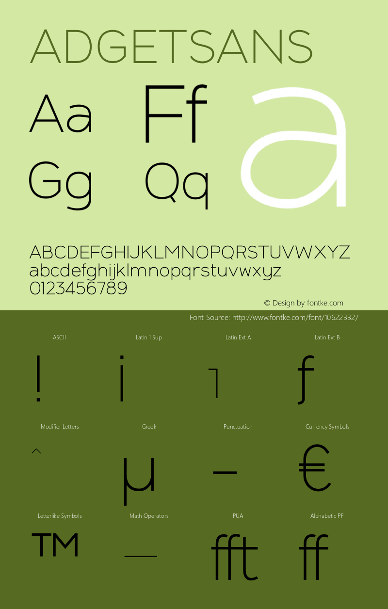 ADGETSANS ☞ Version 1.000;com.myfonts.easy.wearecolt.adget-sans.regular.wfkit2.version.4e7s图片样张