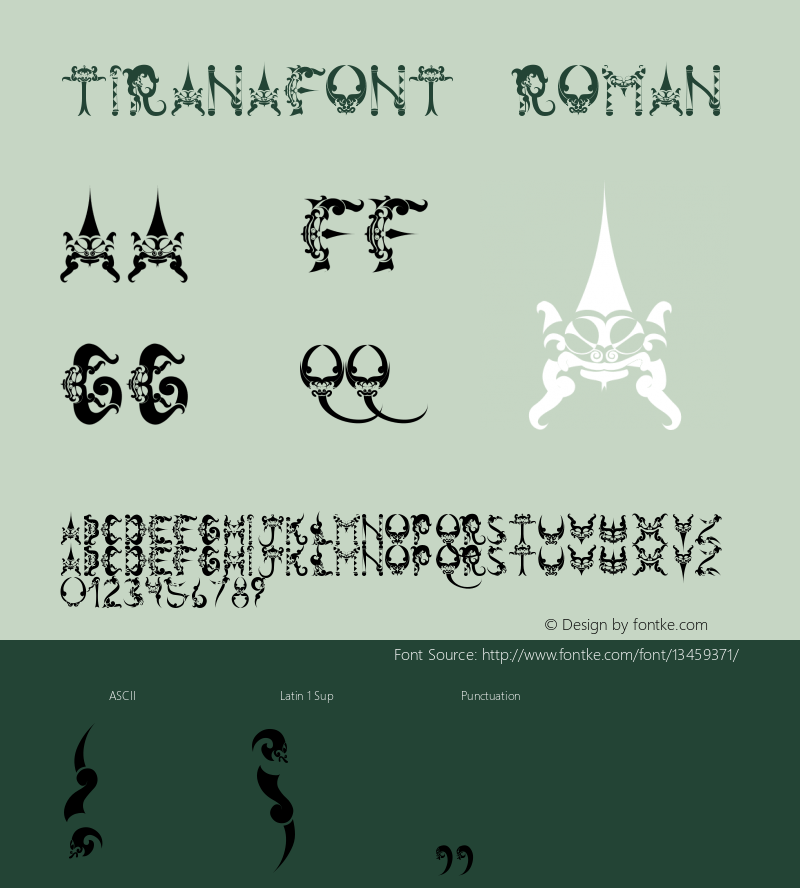 tiranafont Roman Version 001.001图片样张