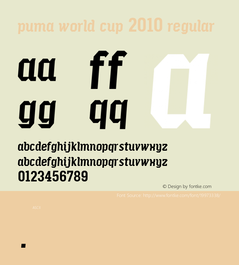 PumaWorldCup2010 Version 1.000 2011 initial release图片样张