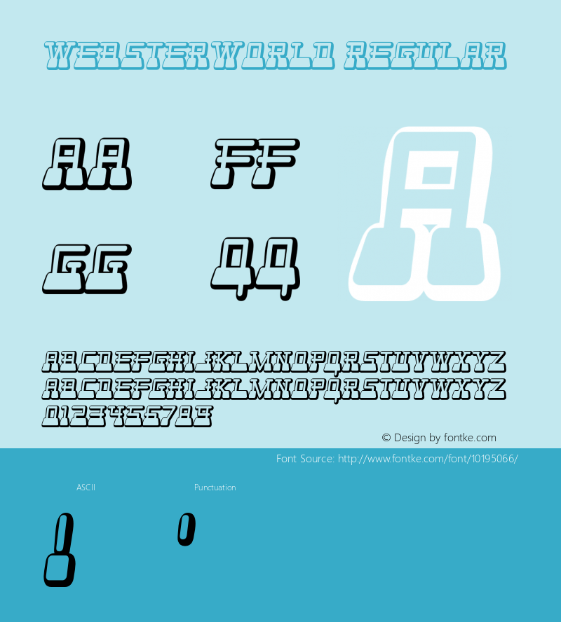 WebsterWorld Regular 001.000图片样张