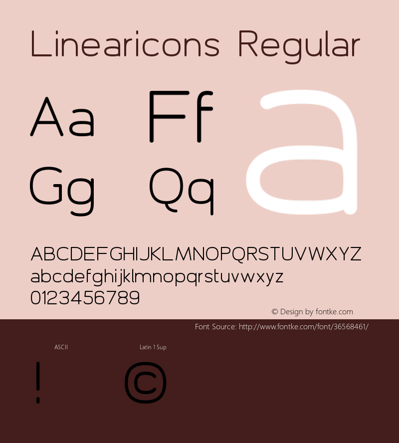 Linearicons Version 2.0图片样张