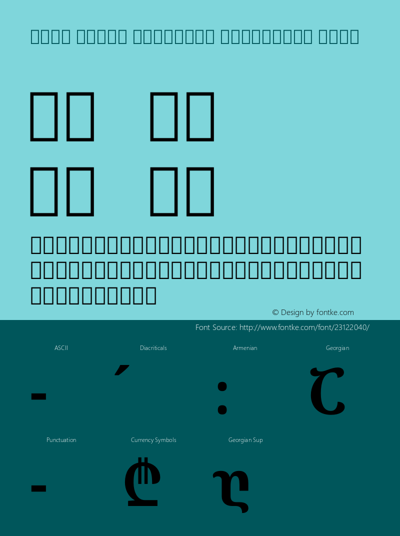 Noto Serif Georgian Condensed Bold Version 1.902图片样张