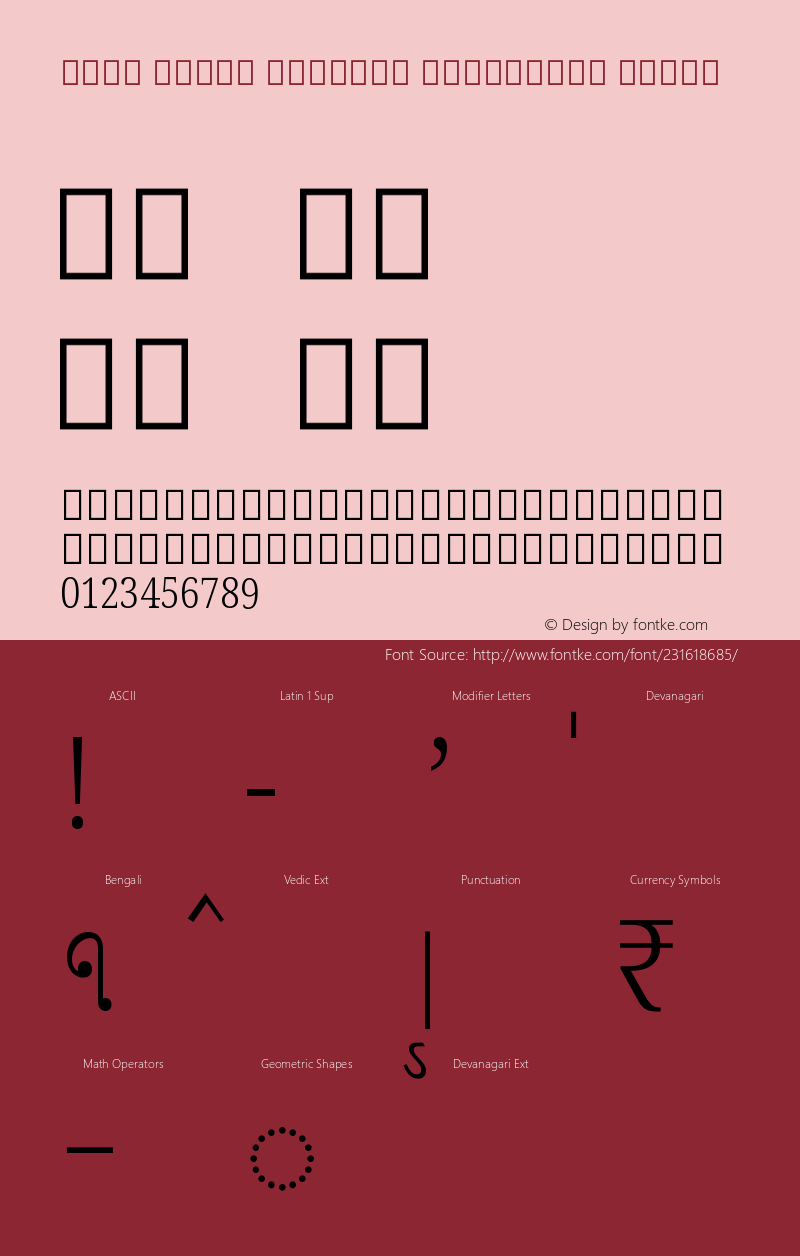 Noto Serif Bengali Condensed Light Version 2.001图片样张