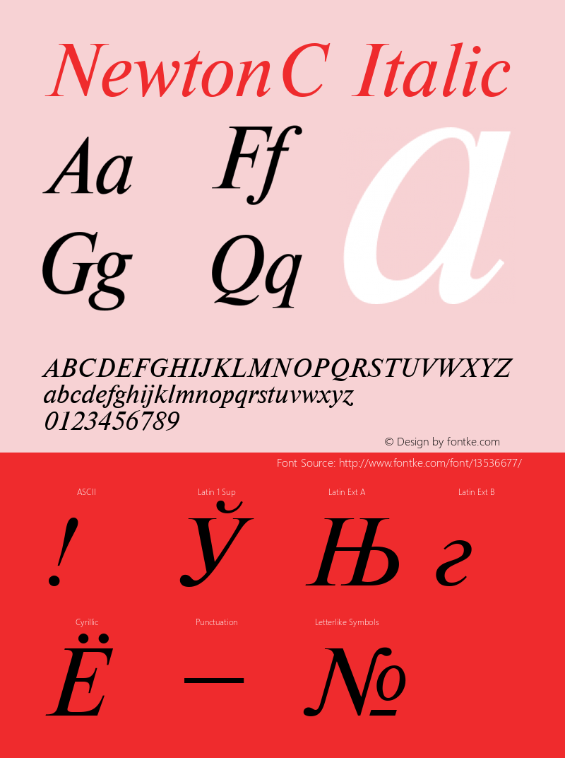 NewtonC Italic 001.000图片样张