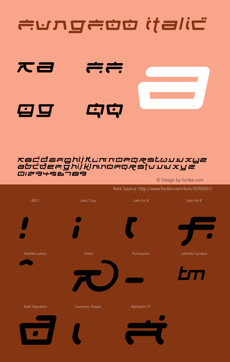 FungFoo Italic 001.000图片样张