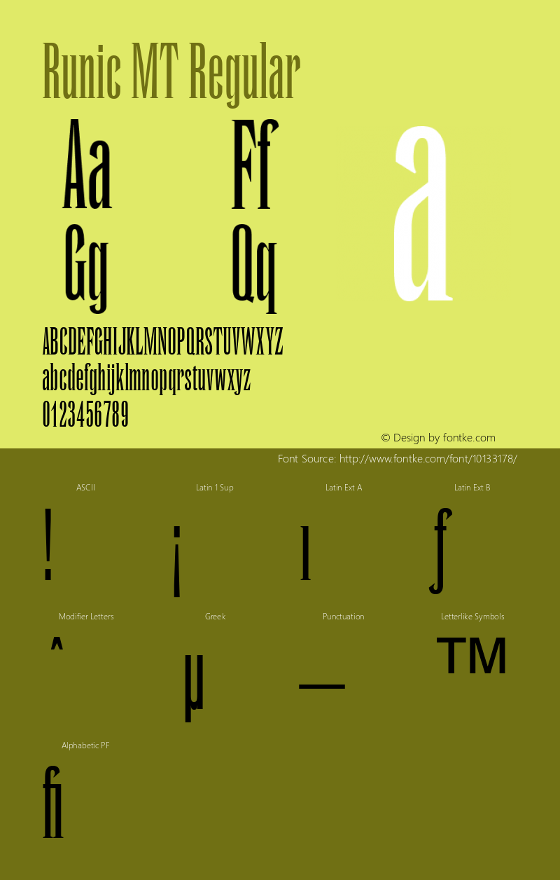 Runic MT Regular 001.000图片样张