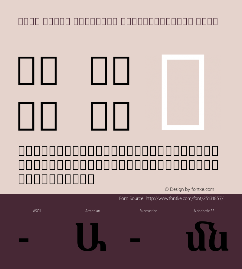 Noto Serif Armenian SemiCondensed Bold Version 2.040图片样张