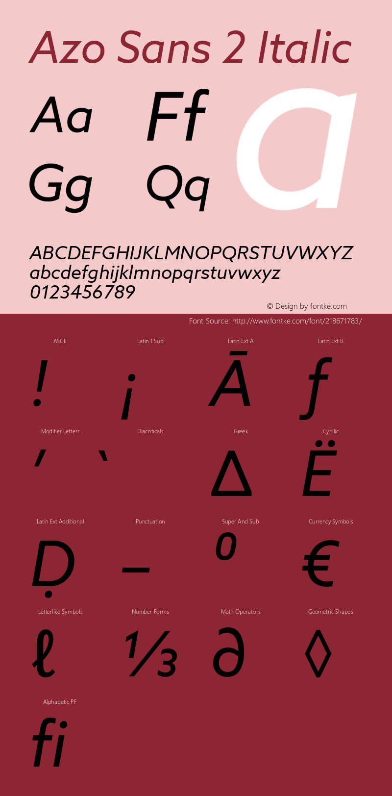 Azo Sans 2 Regular Italic Version 2.003图片样张