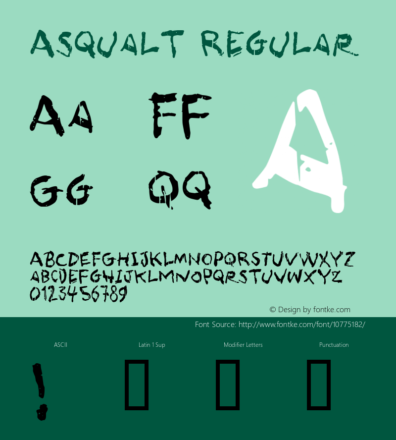 Asqualt Regular 1, 2005图片样张
