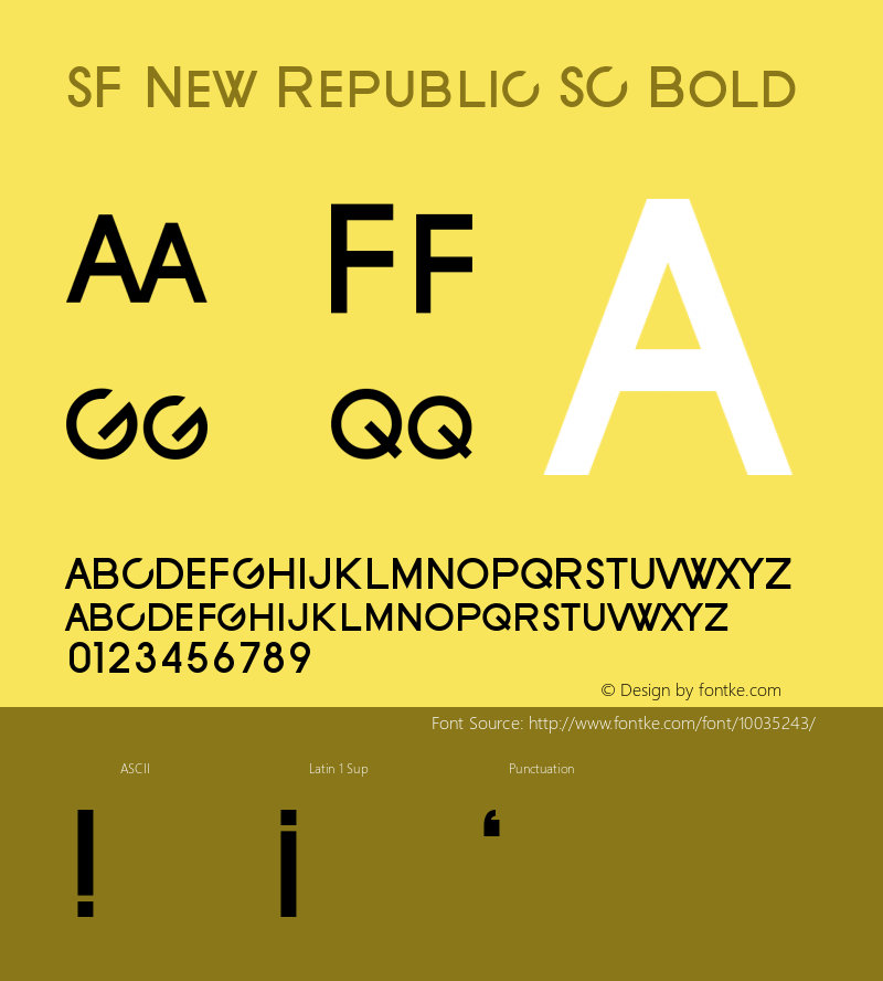 SF New Republic SC Bold 1.0图片样张