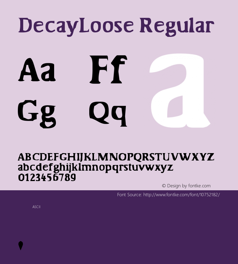 DecayLoose Regular Version 1.0图片样张