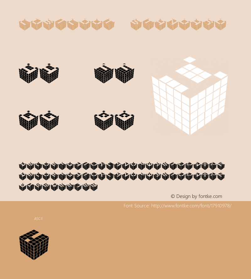 CUBICdot standard Version Macromedia Fontograp图片样张