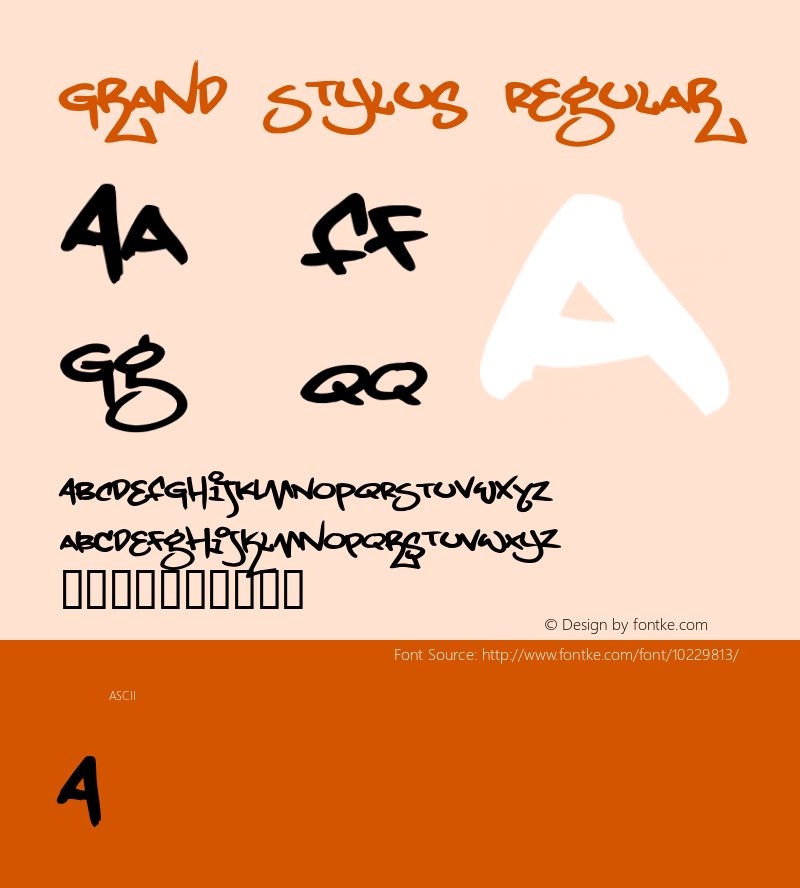 Grand Stylus Regular 2001; 1.0, initial release图片样张