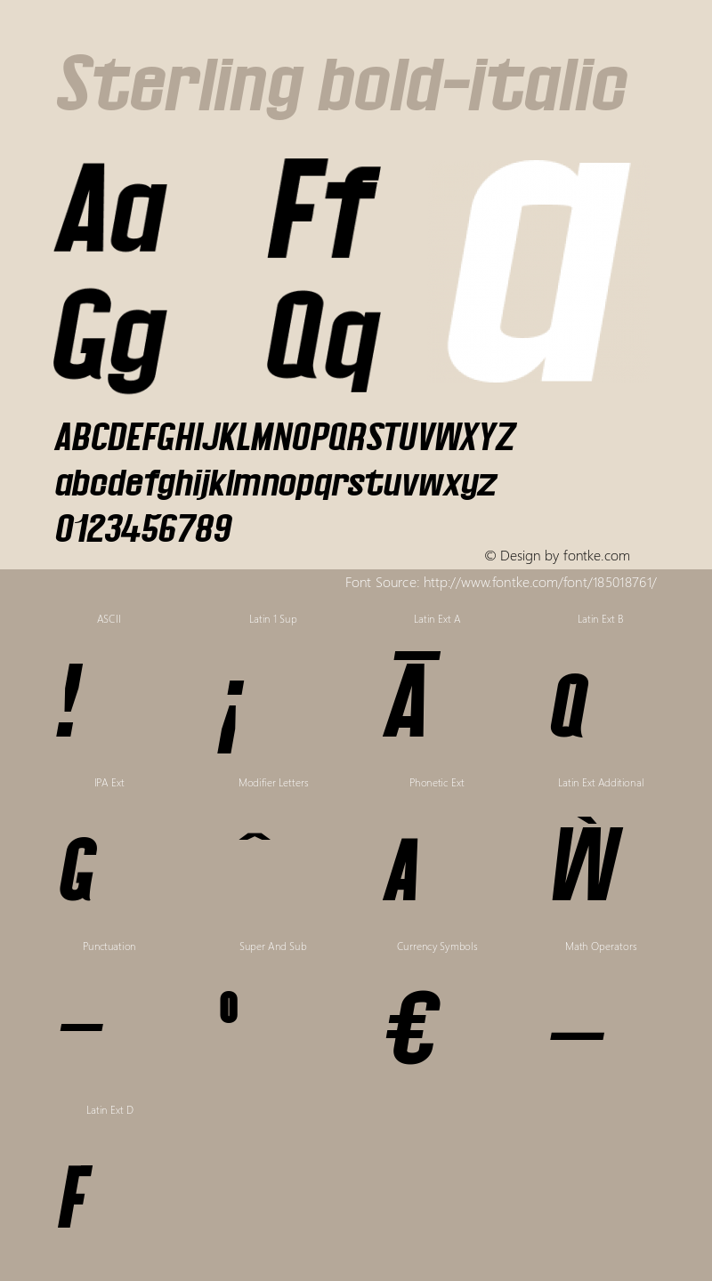 Sterling bold-italic 0.1.0图片样张