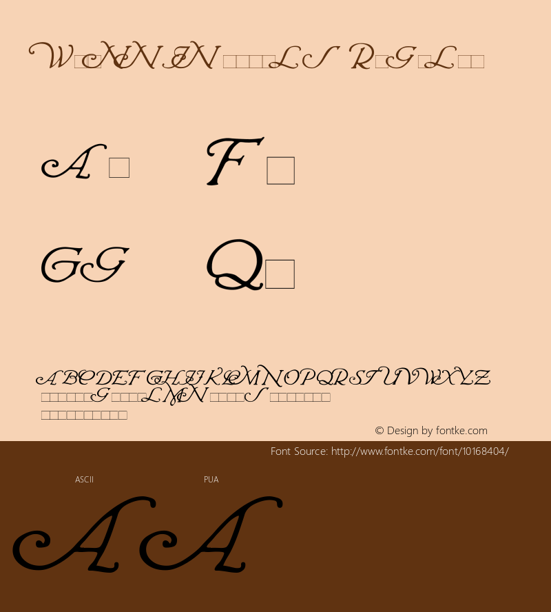 Wrenn Initials Regular Version 1.00图片样张