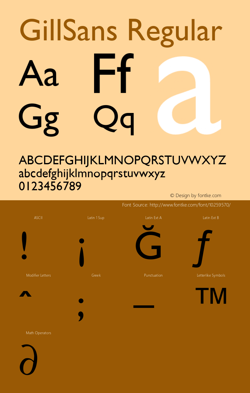 GillSans Regular 001.001图片样张