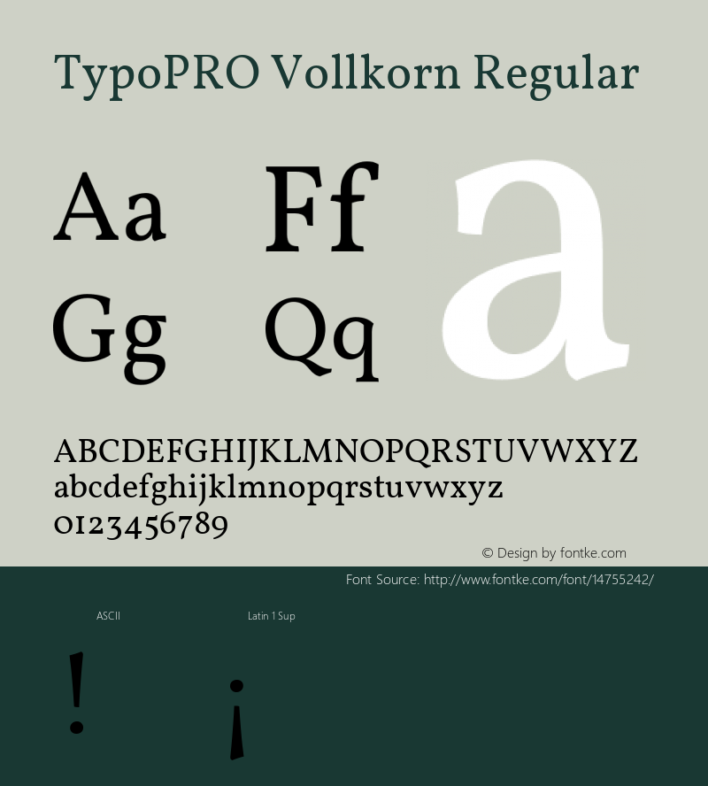 TypoPRO Vollkorn Regular Version 2.001图片样张