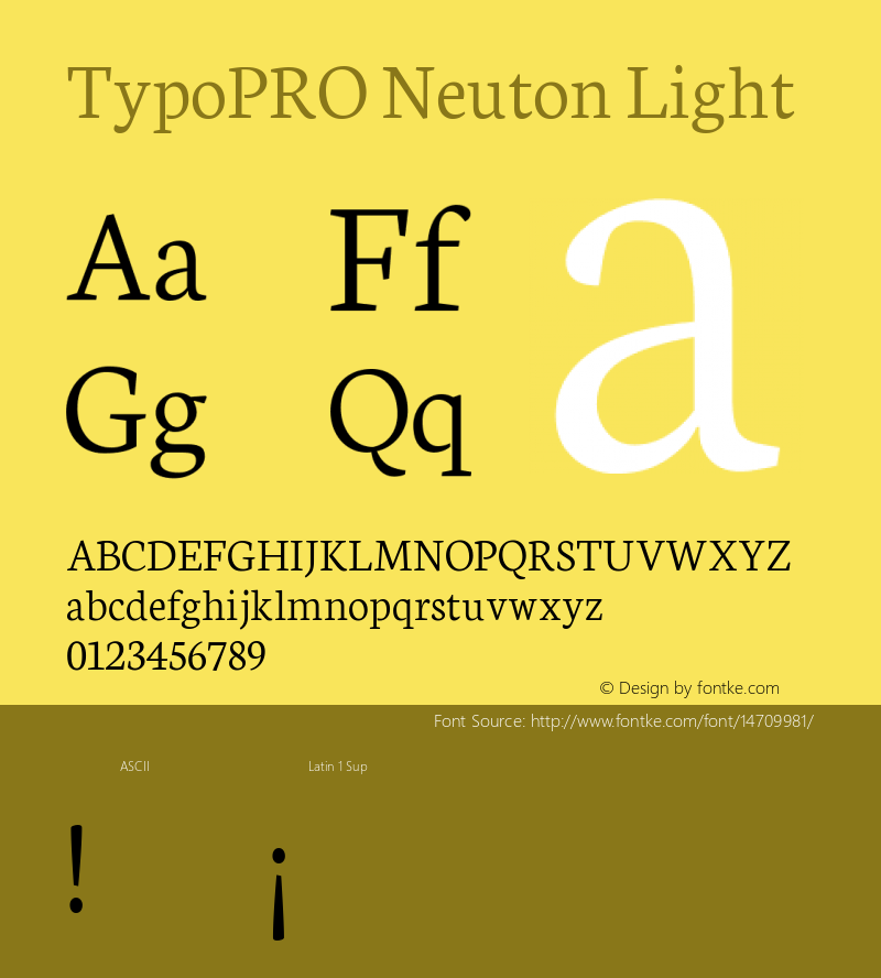 TypoPRO Neuton Light Version 1.43图片样张