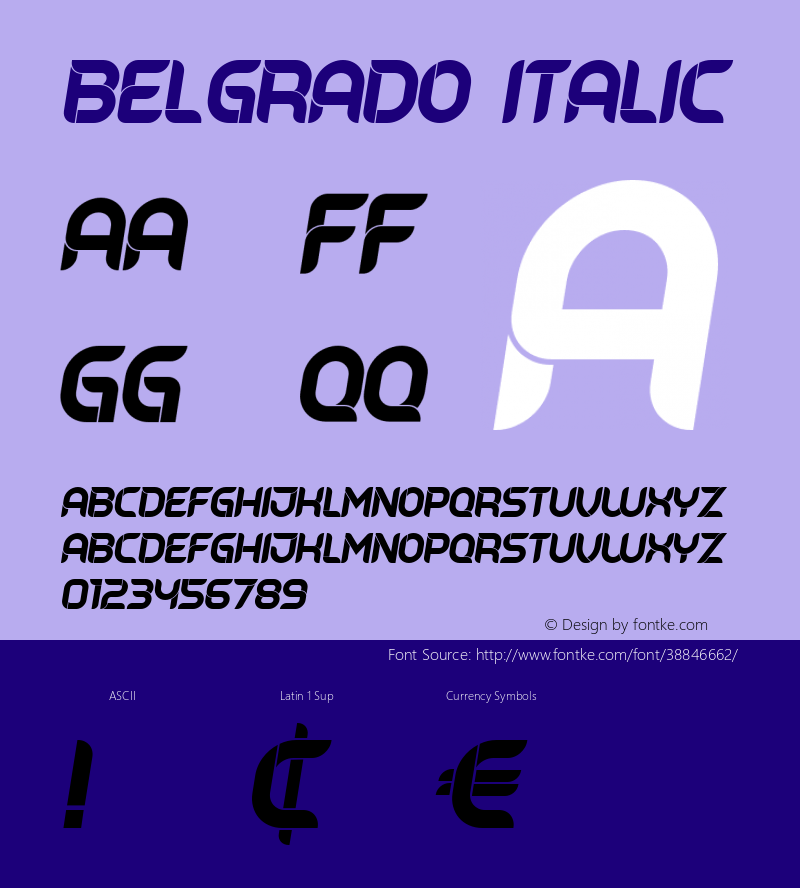 Belgrado Italic Version 1.000图片样张