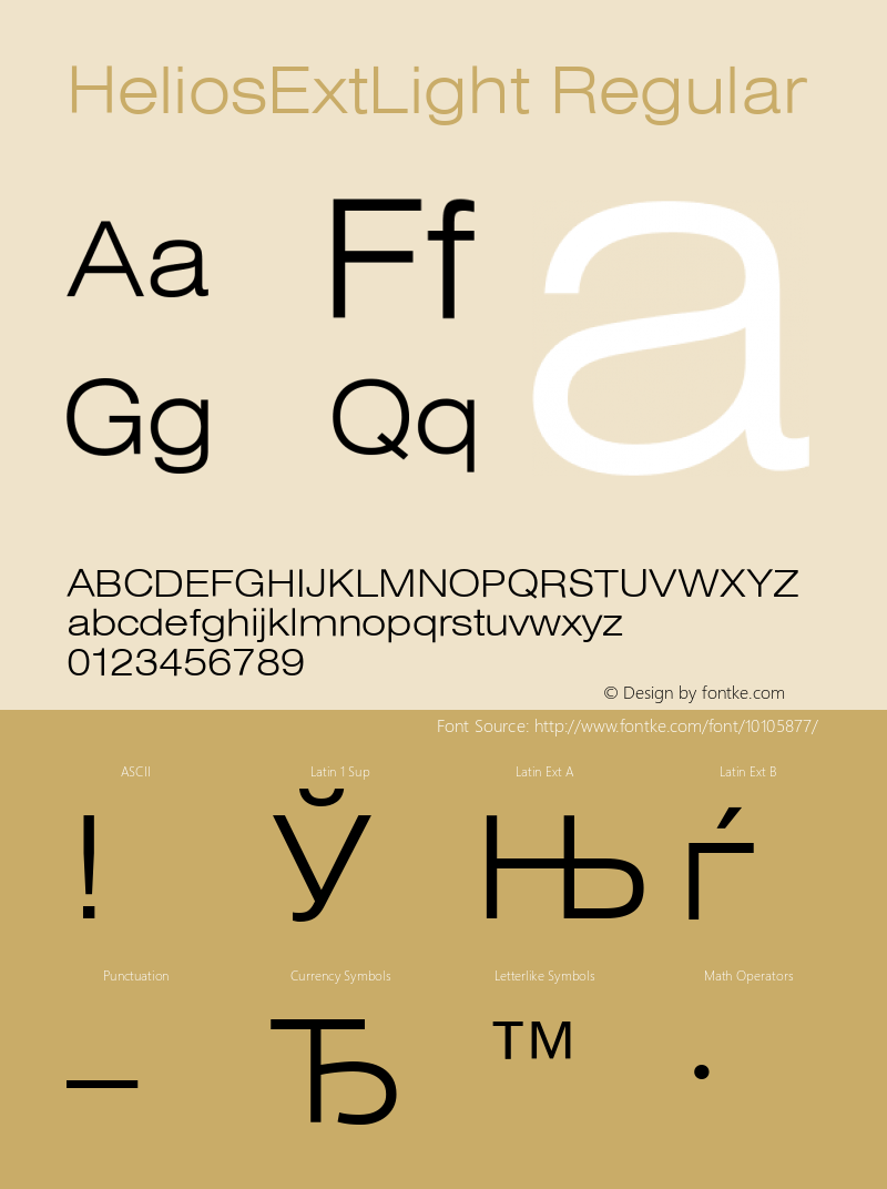 HeliosExtLight Regular 001.001图片样张