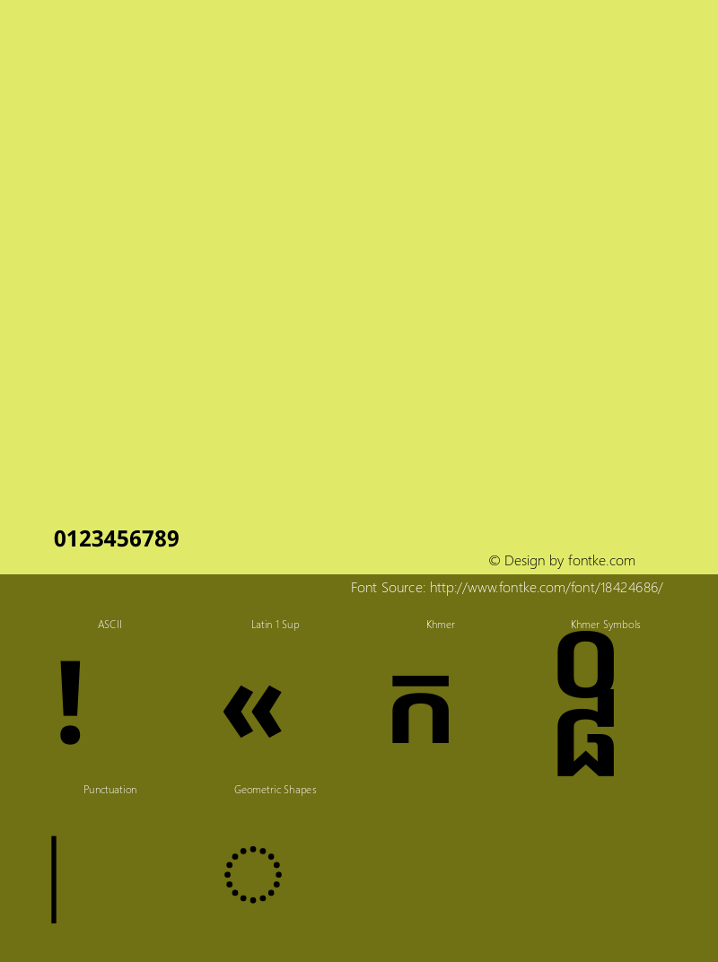 Noto Sans Khmer Bold Version 1.04 uh图片样张