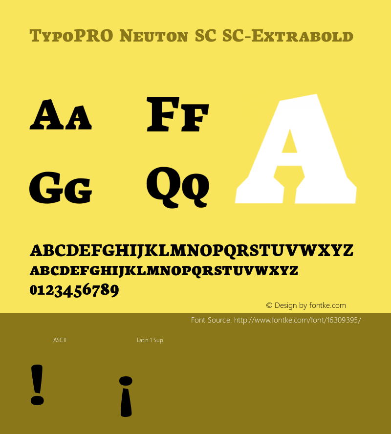 TypoPRO Neuton SC SC-Extrabold Version 1.46图片样张