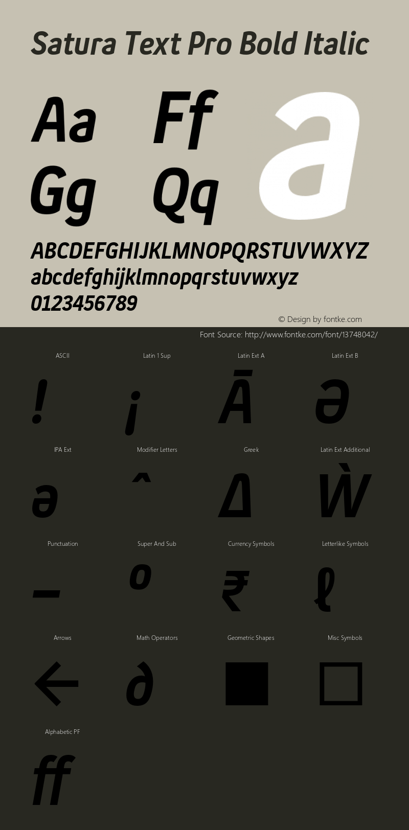 Satura Text Pro Bold Italic Version 1.100图片样张