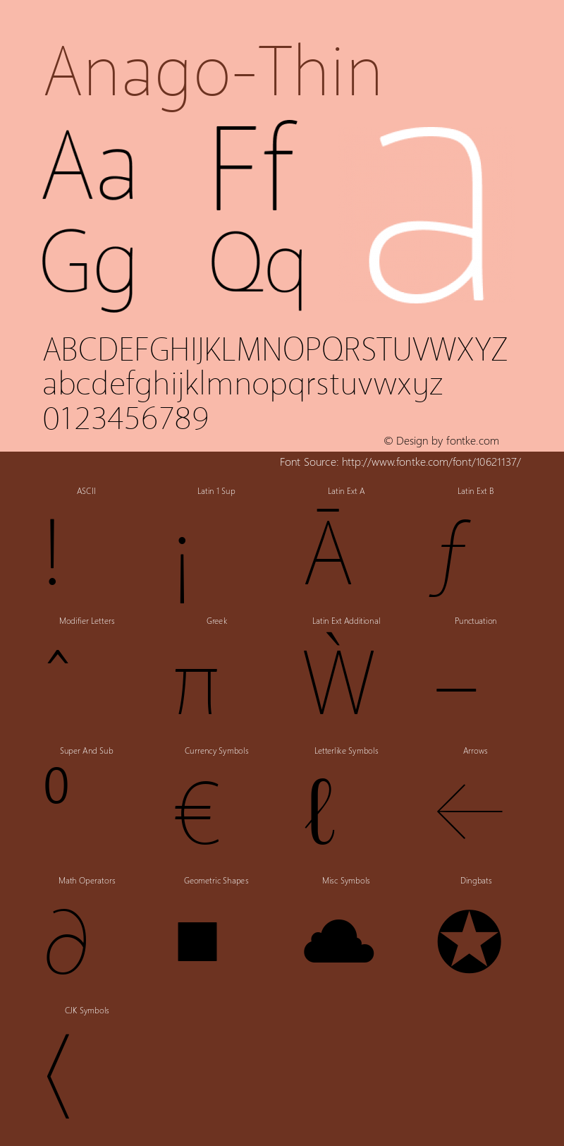 Anago-Thin ☞ Version 2.000;com.myfonts.easy.positype.anago.thin.wfkit2.version.3TKT图片样张